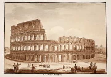 View of the Colosseum during Restoration, 1833